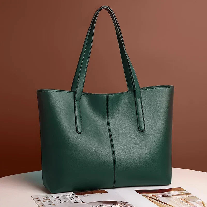 Women's Spacious Leather Tote Bag for Work (7)
