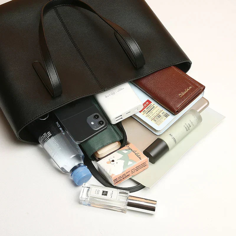 Women's Spacious Leather Tote Bag for Work (9)