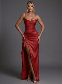 Grace | Women's Spaghetti Strap Ruched Bodycon