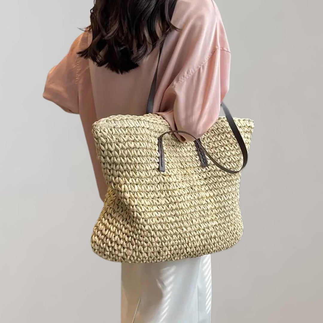 Women's Straw Tote Bag in Boho Style (3)