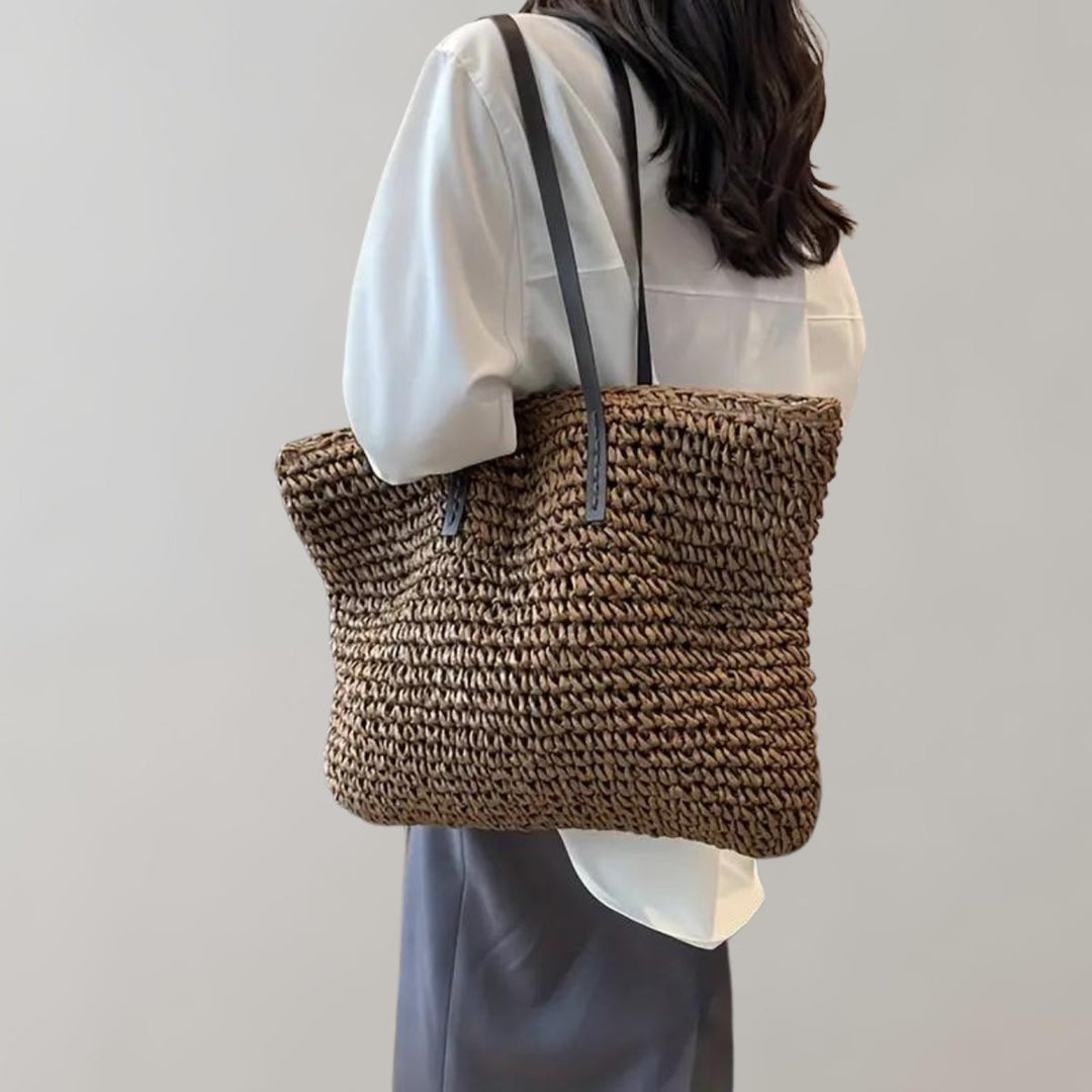 Women's Straw Tote Bag in Boho Style (4)