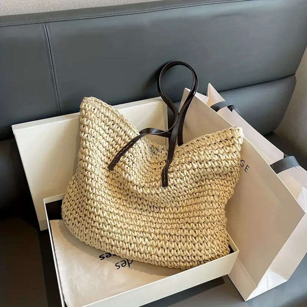 Women's Straw Tote Bag in Boho Style (9)