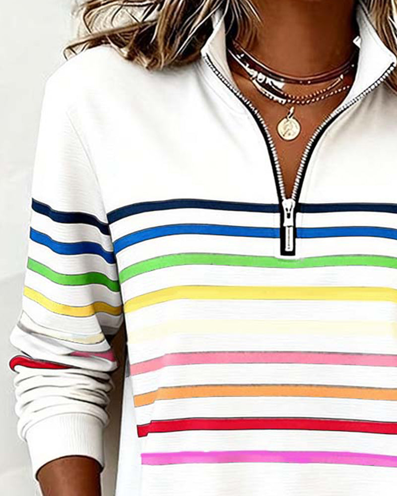 Women's Striped Knit Sweaters for Casual Layering (8)