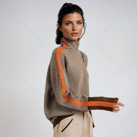 Olivia | Women's Striped Turtleneck Pullover