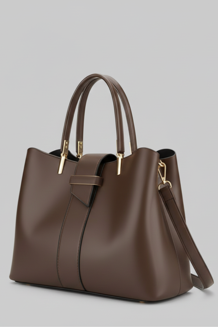 Women's Structured Laptop Bag with Crossbody Strap (4)