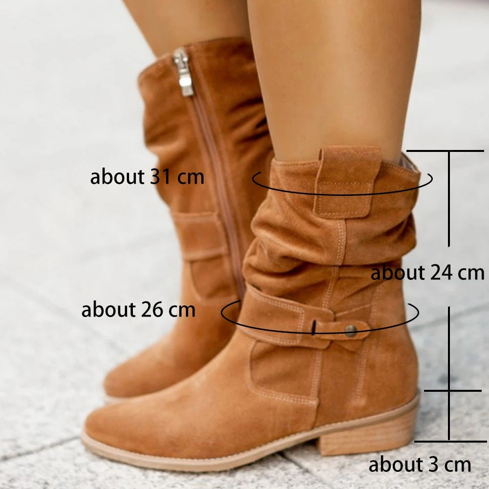 Women's Suede Ankle Boots for Autumn (11)