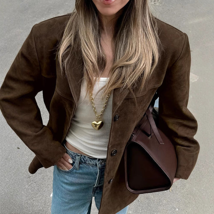 Women's Suede Jacket for Modern Elegance (2)