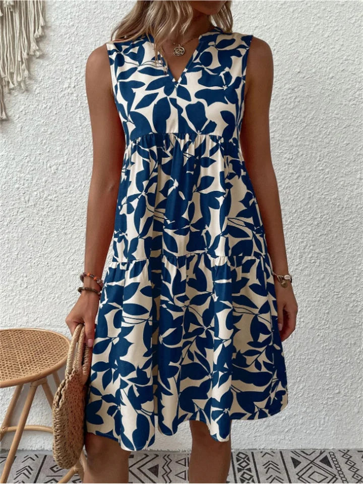 Women's Summer Dress for Warm Days in Blue
