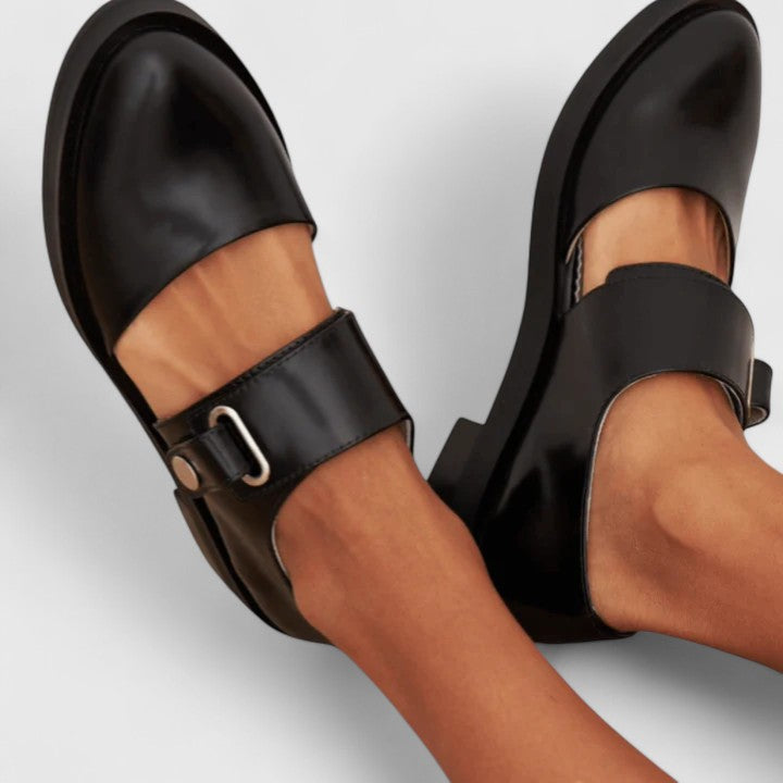 Women's Supportive Orthopedic Mary Jane Shoes in Black