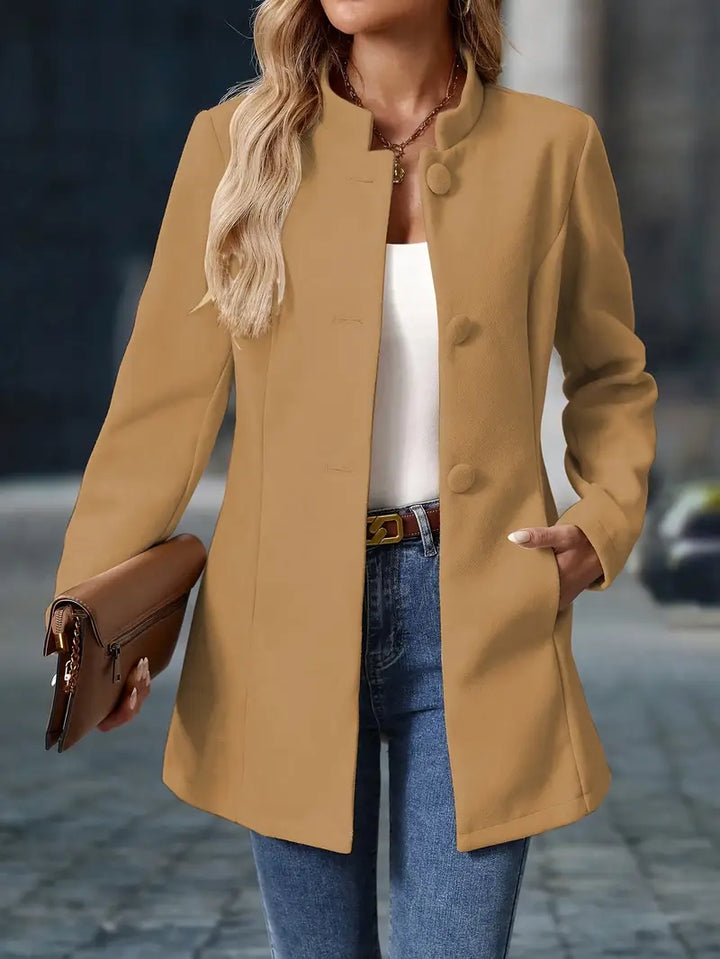 Women's Tailored Coat for Layering Versatility (14)