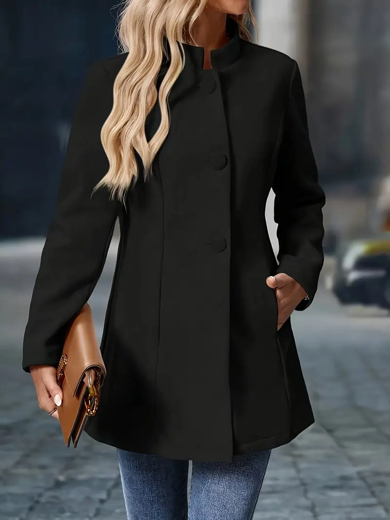 Women's Tailored Coat for Layering Versatility (6)
