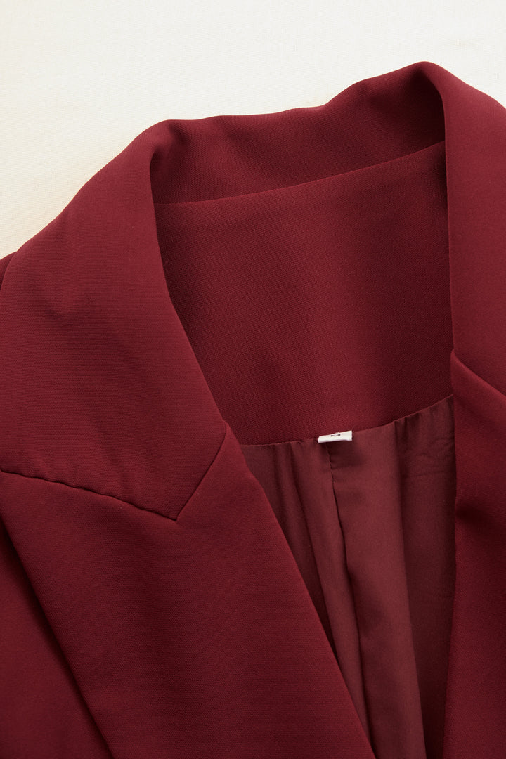 Women's Tailored Midi Blazer Dress for Fall Wedding Guests (11)