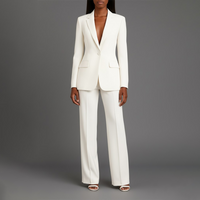 Hallie | Women's Tailored Trench Coat Blazer Suit
