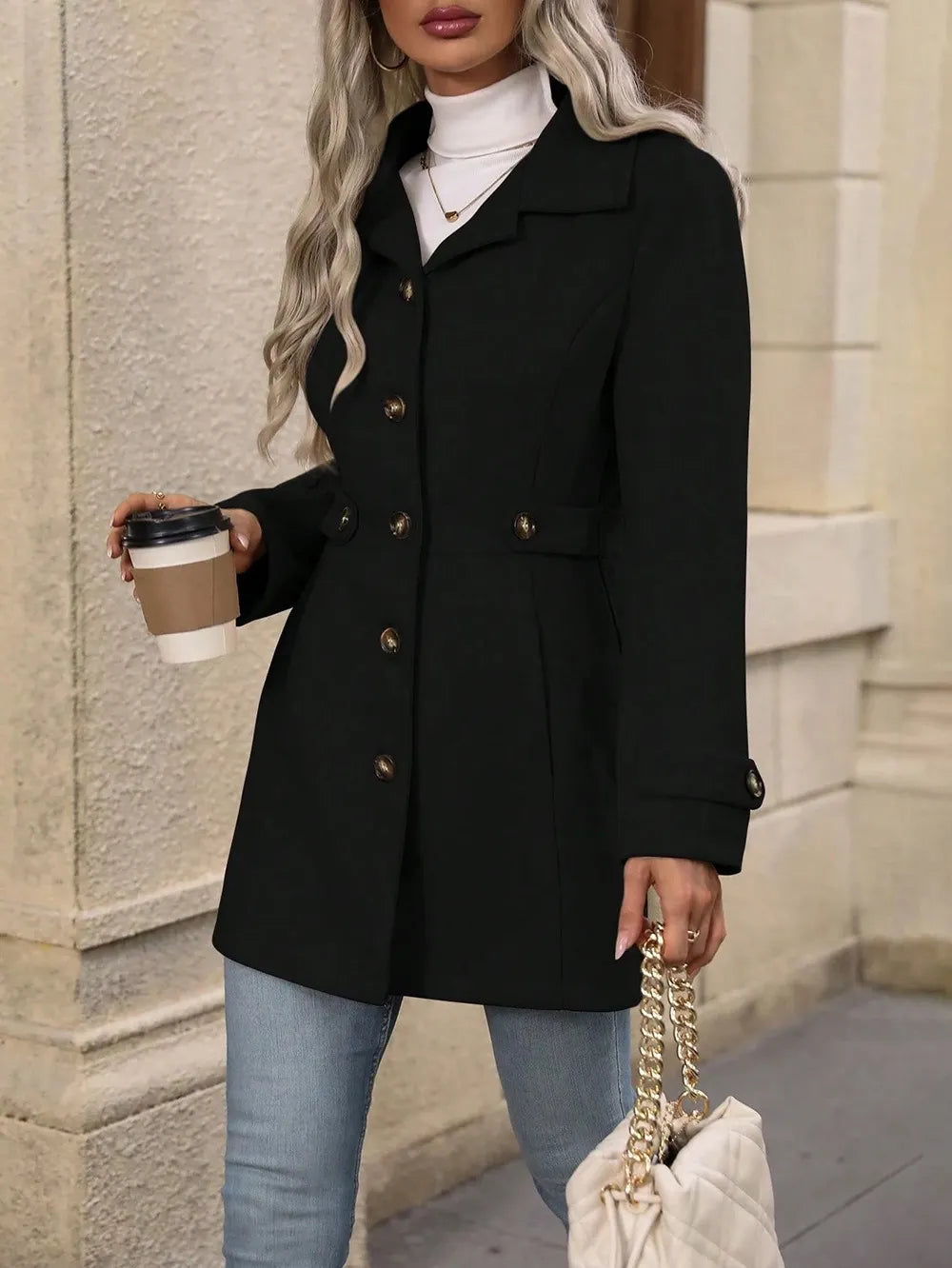 Women's Tailored Winter Trench Coat (20)
