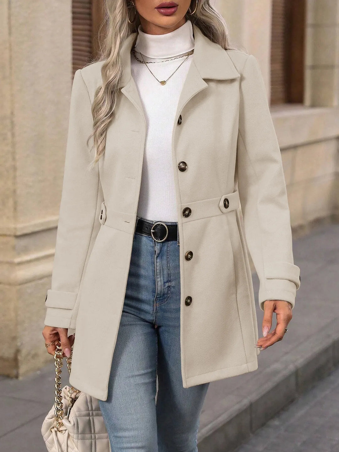 Women's Tailored Winter Trench Coat (3)