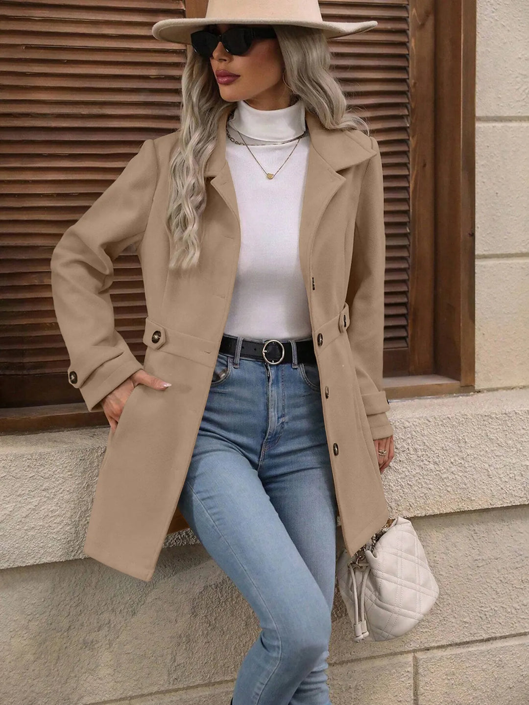 Women's Tailored Winter Trench Coat (9)