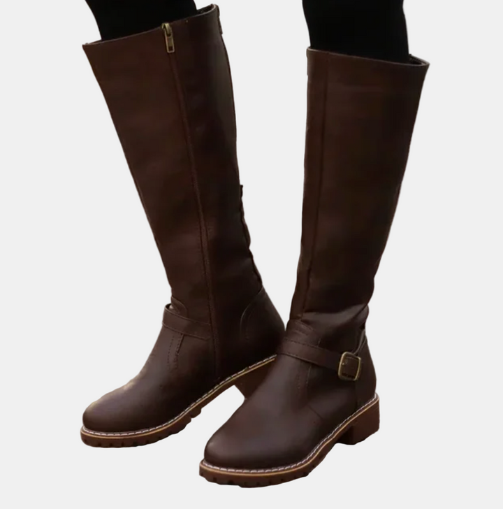 Women's Tall Boots for Everyday Wear in Brown 4