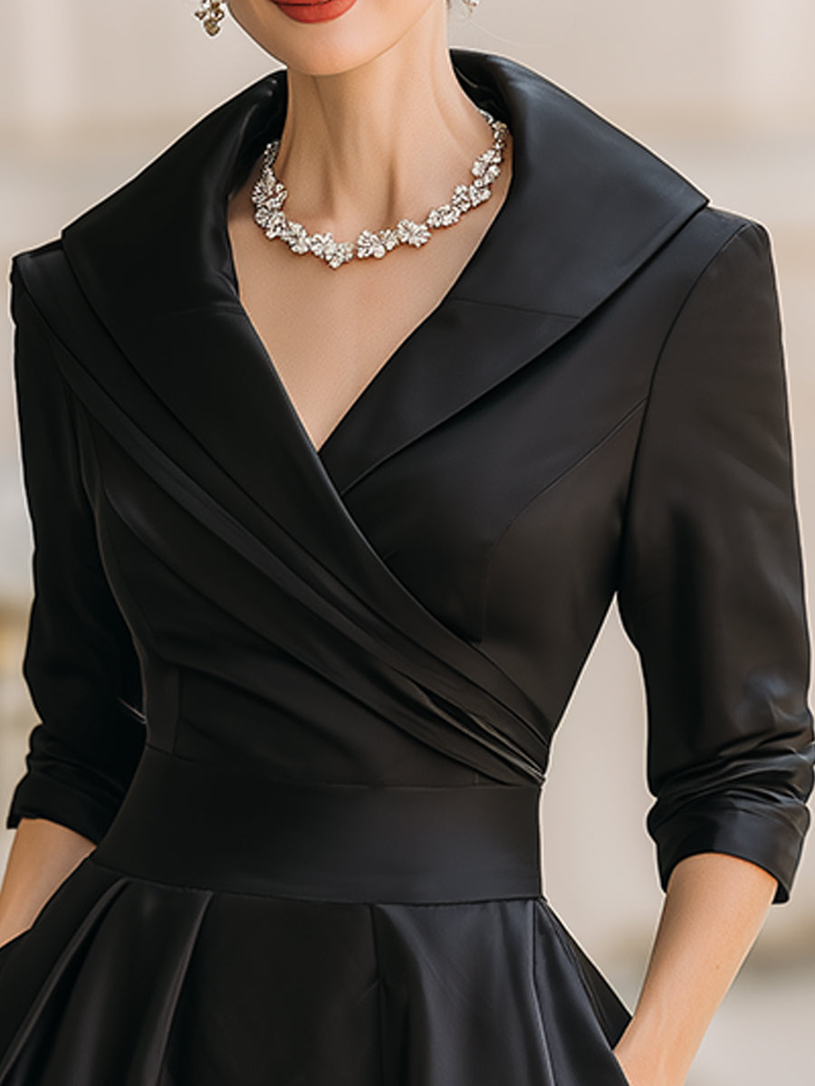 Women's timeless fall wedding guest dress (2)