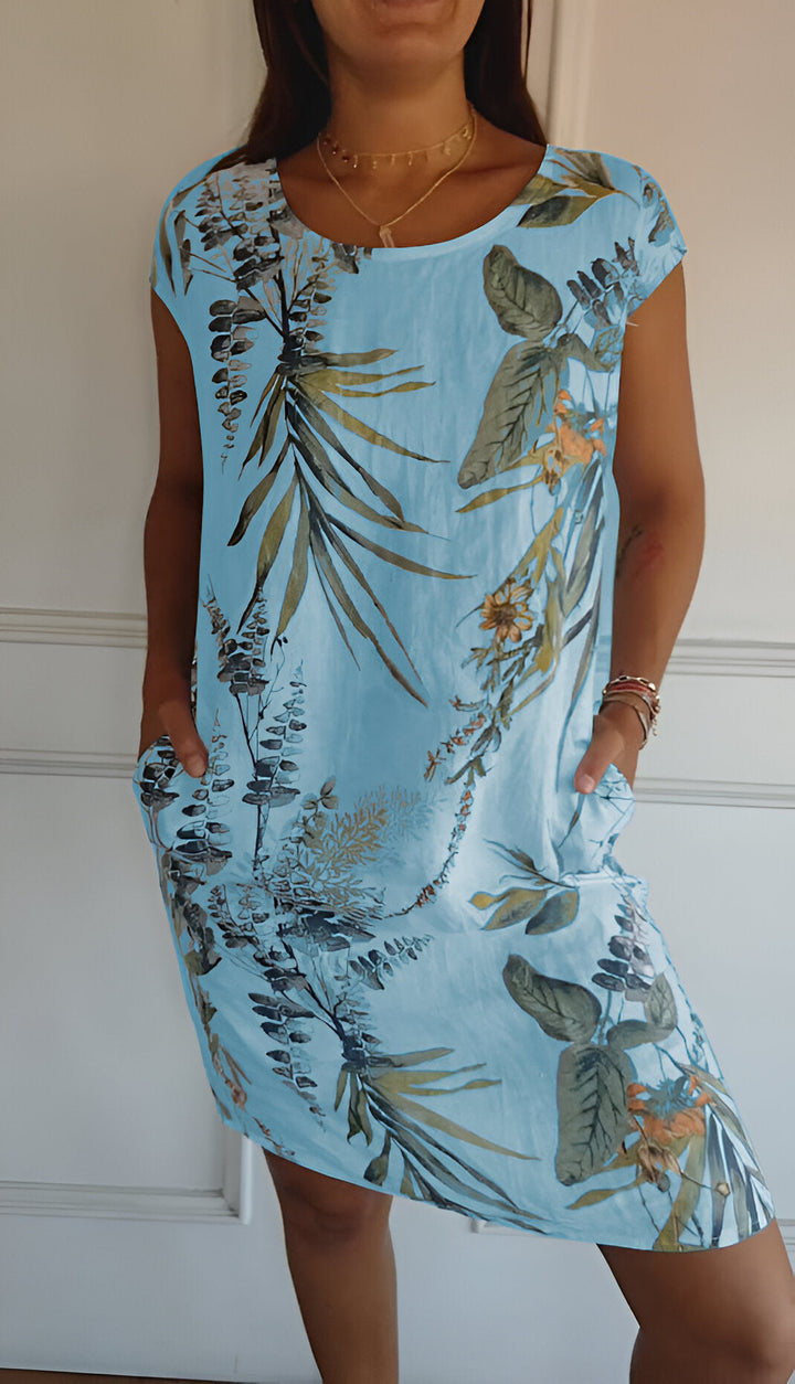 Women's Timeless Summer Dress in Light Blue