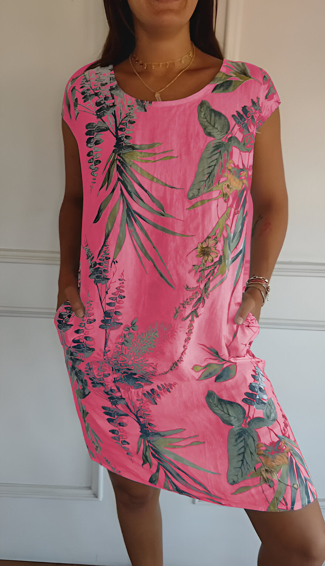 Women's Timeless Summer Dress in Pink