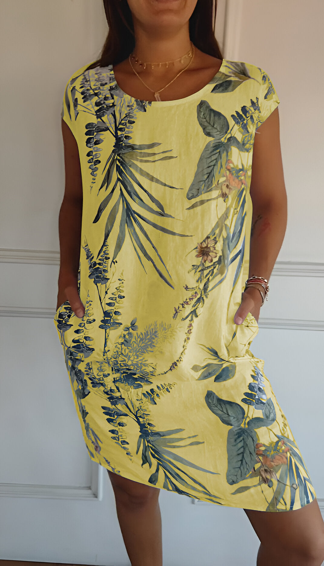 Women's Timeless Summer Dress in Yellow