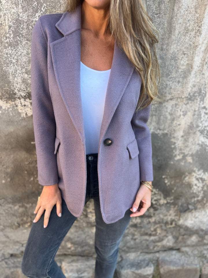 Women's Timeless Tailored Blazer in Purple