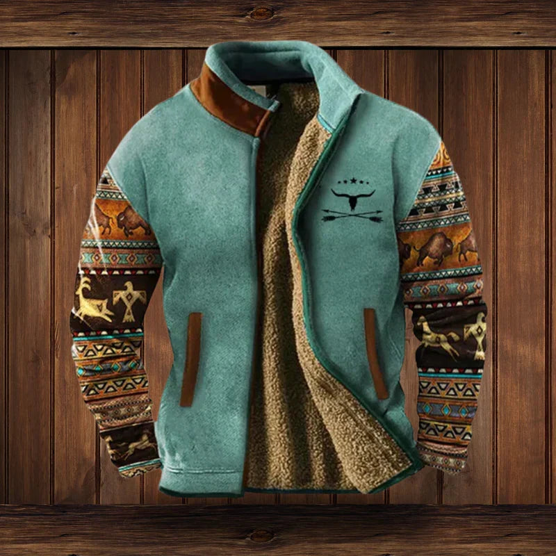 Women's Urban Fleece Vest for Autumn in Blau mit Aufdruck