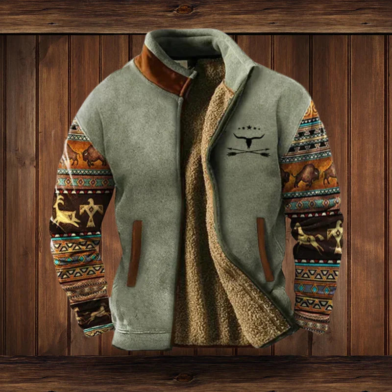 Women's Urban Fleece Vest for Autumn in Grau mit Aufdruck