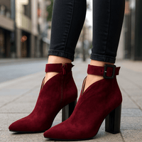 Lily | Women's V-Cut Ankle Boots for Autumn Outfits