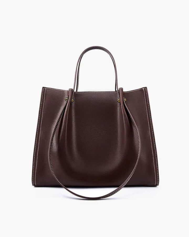Women's Vegan Leather Minimalist Crossbody Laptop Bag (3)