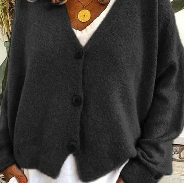 Women's Versatile Knit Cardigan for Everyday in Black