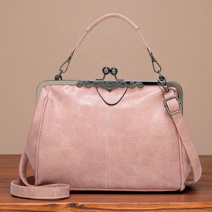 Women's Vintage Celestial Embossed Tote Bag in Pink