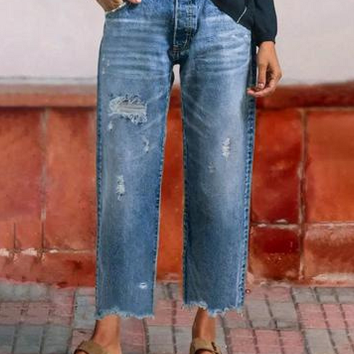 Women's Vintage Straight-Leg Cropped Jeans (12)