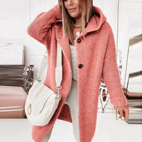 Freya | Women's Warm Cardigan with Hood for Autumn