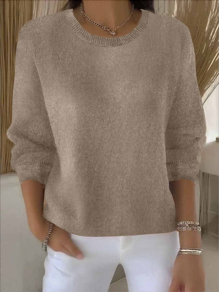 Women's Warm Elegant Christmas Cardigan in Khaki