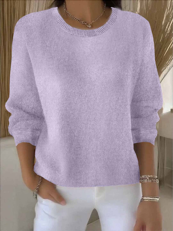 Women's Warm Elegant Christmas Cardigan in Light Purple