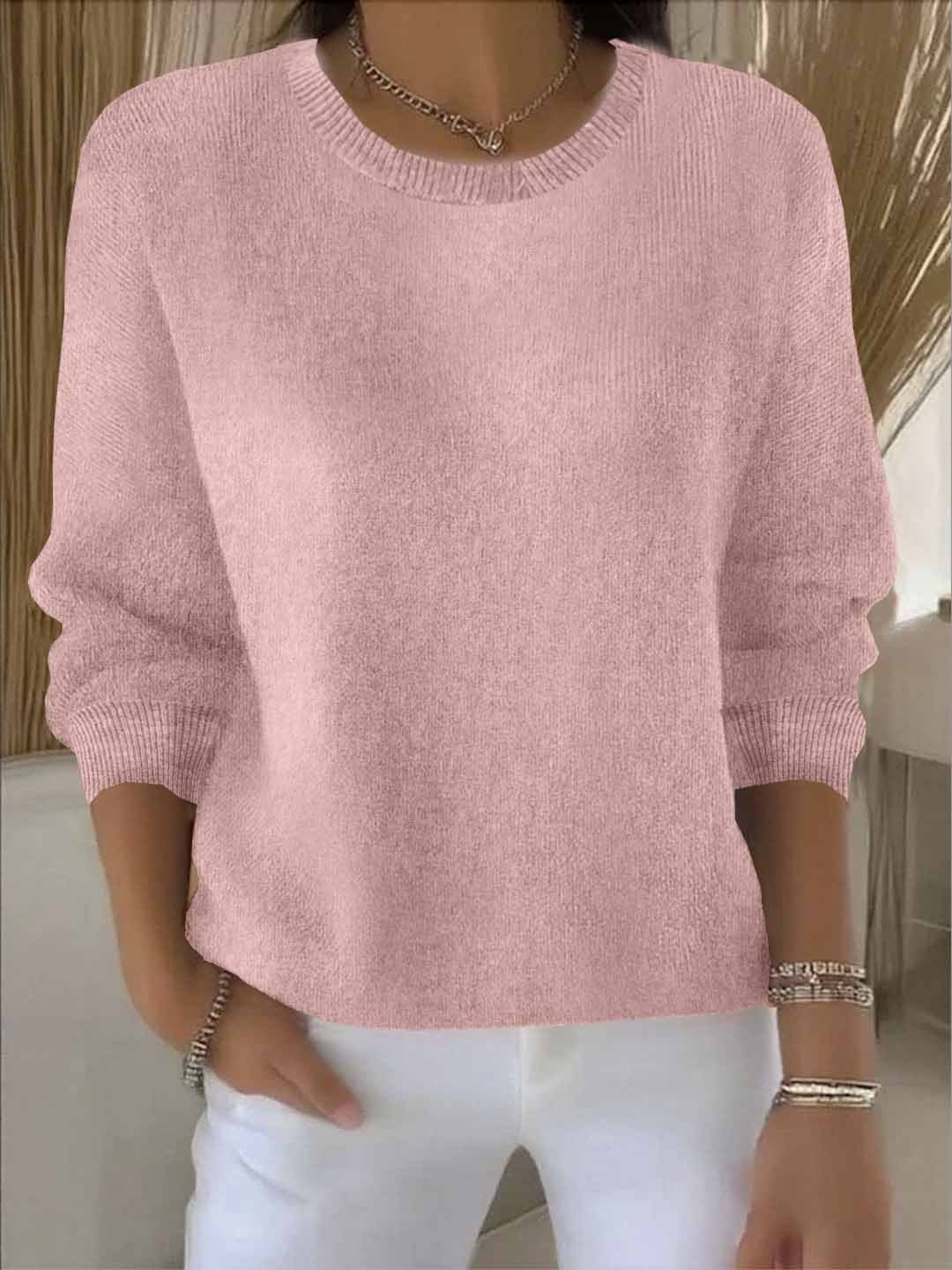 Women's Warm Elegant Christmas Cardigan in Pink