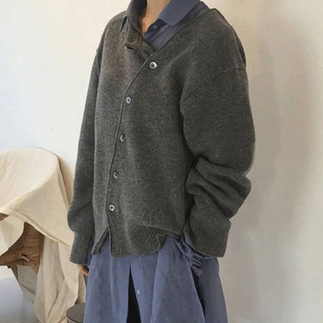 Women's Warm Puffer Jacket with Button Detail