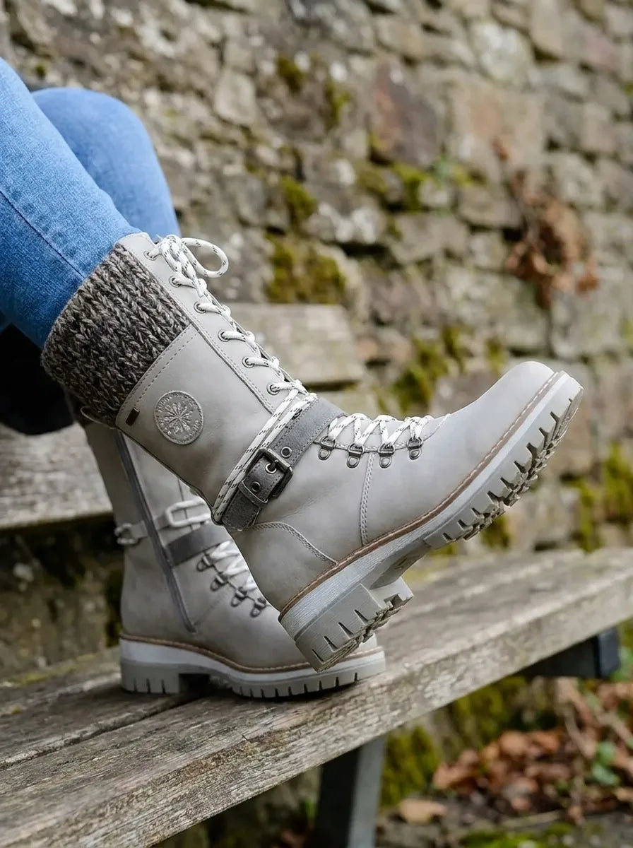 Women's Waterproof Black Knee High Boots (3)