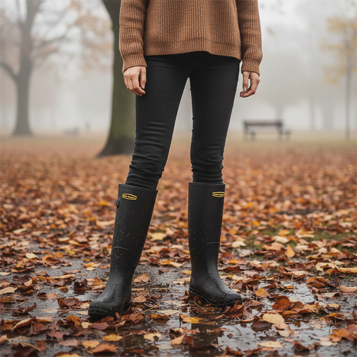 Women's Waterproof Brown Knee-High Boots