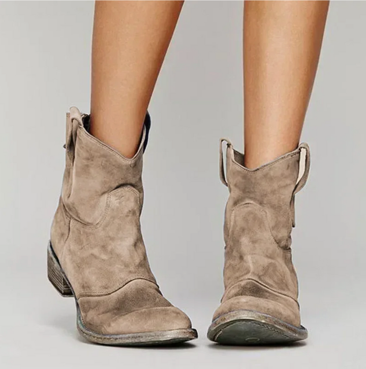 Women's Western Suede Leather Boots (2)