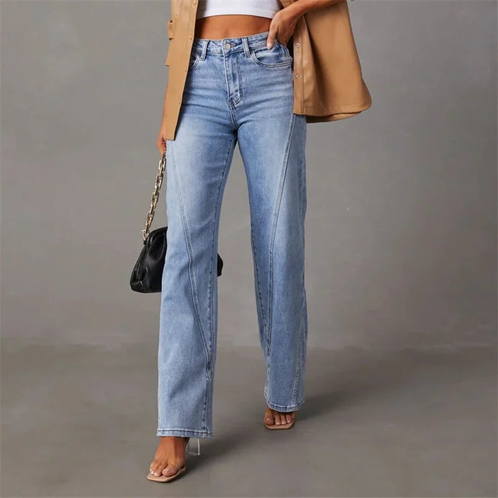 Women's Wide Leg Bootcut Jeans in Blue