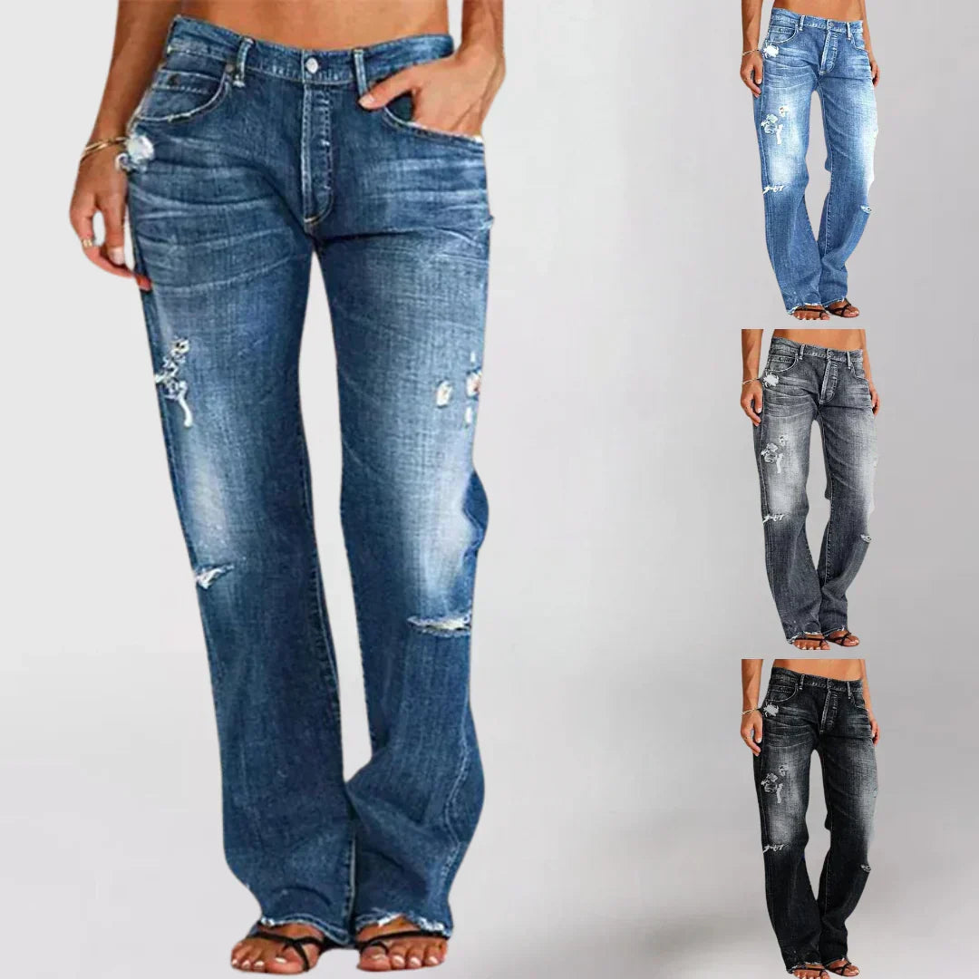 Women's Wide Leg Jeans in Soft Denim (6)