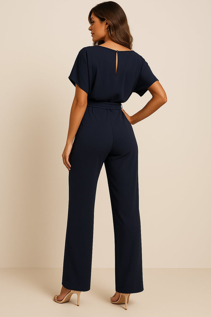 Women's Wide-Leg Jumpsuit with Tie Waist (10)