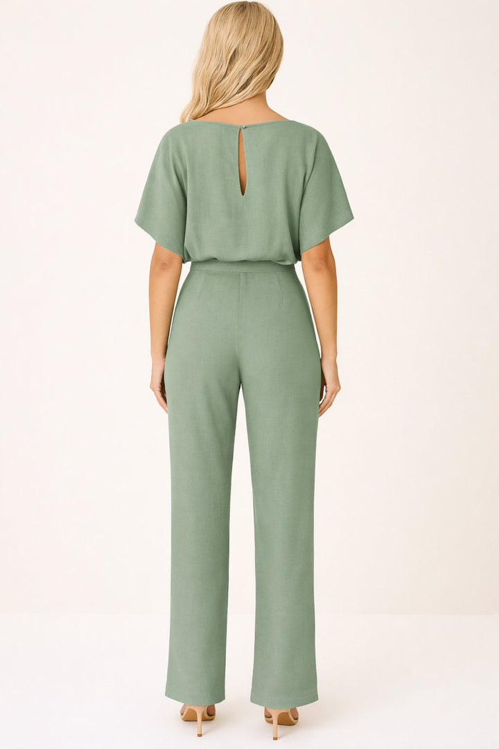 Women's Wide-Leg Jumpsuit with Tie Waist (11)