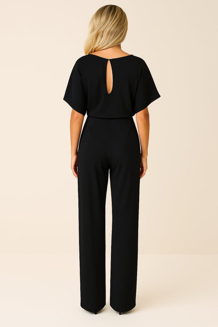 Women's Wide-Leg Jumpsuit with Tie Waist (9)