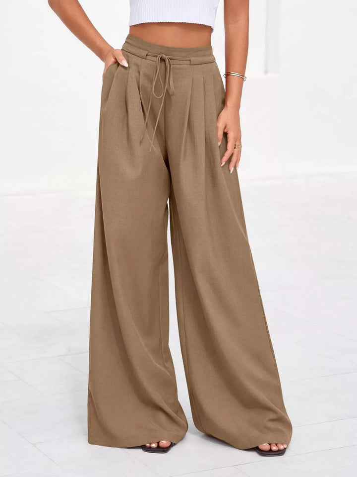 Women's Wide Leg Pants with Front Pleats (14)