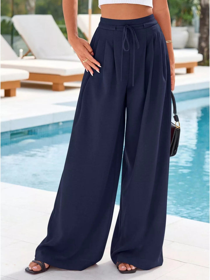 Women's Wide Leg Pants with Front Pleats (19)