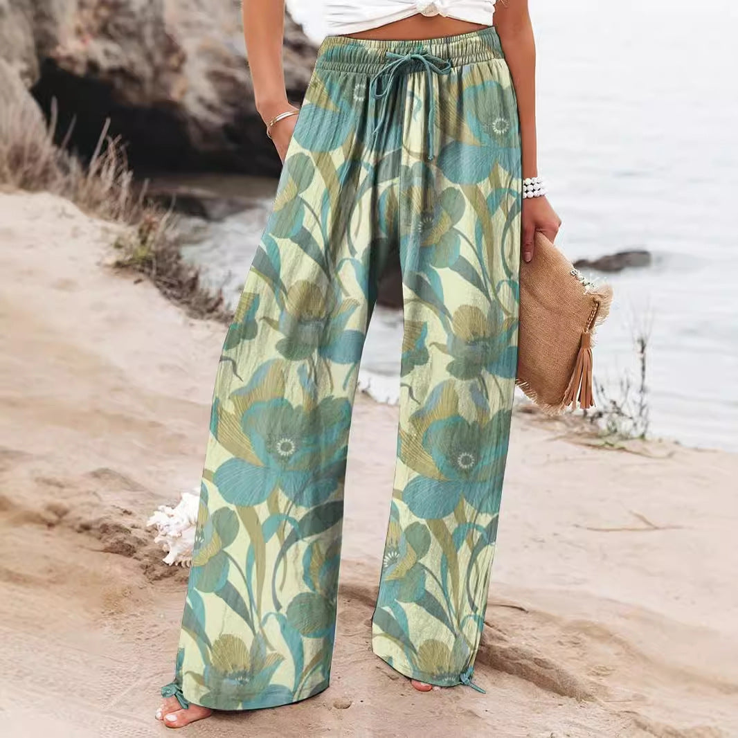 Women's Wide Pants in Breathable Fabric