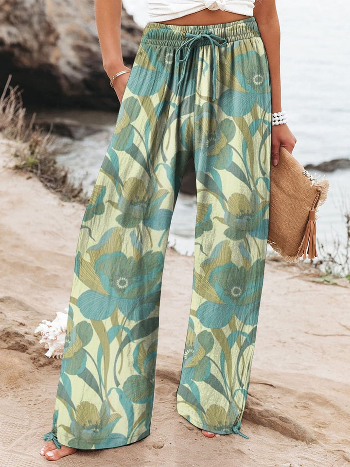 Women's Wide Pants in Breathable Fabric in Stil 1